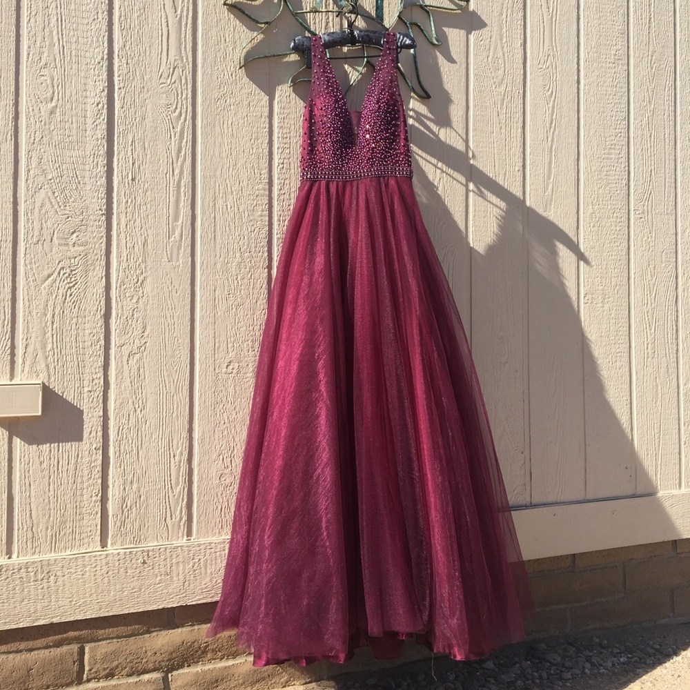 Burgundy Prom Dress